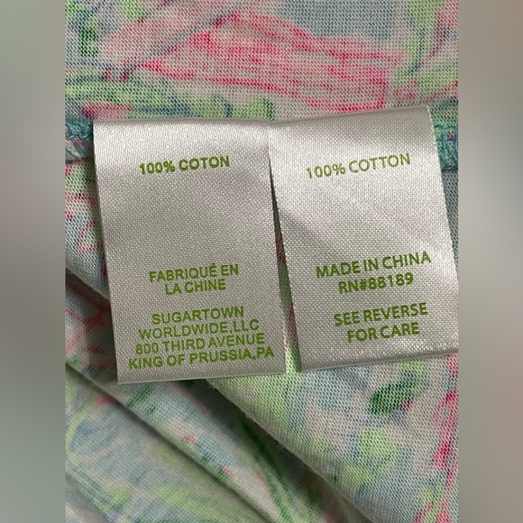 Lilly Pulitzer Tropical Beach Vacation Relaxed Flutter Ruffle Dress Size Medium - Picture 8 of 9